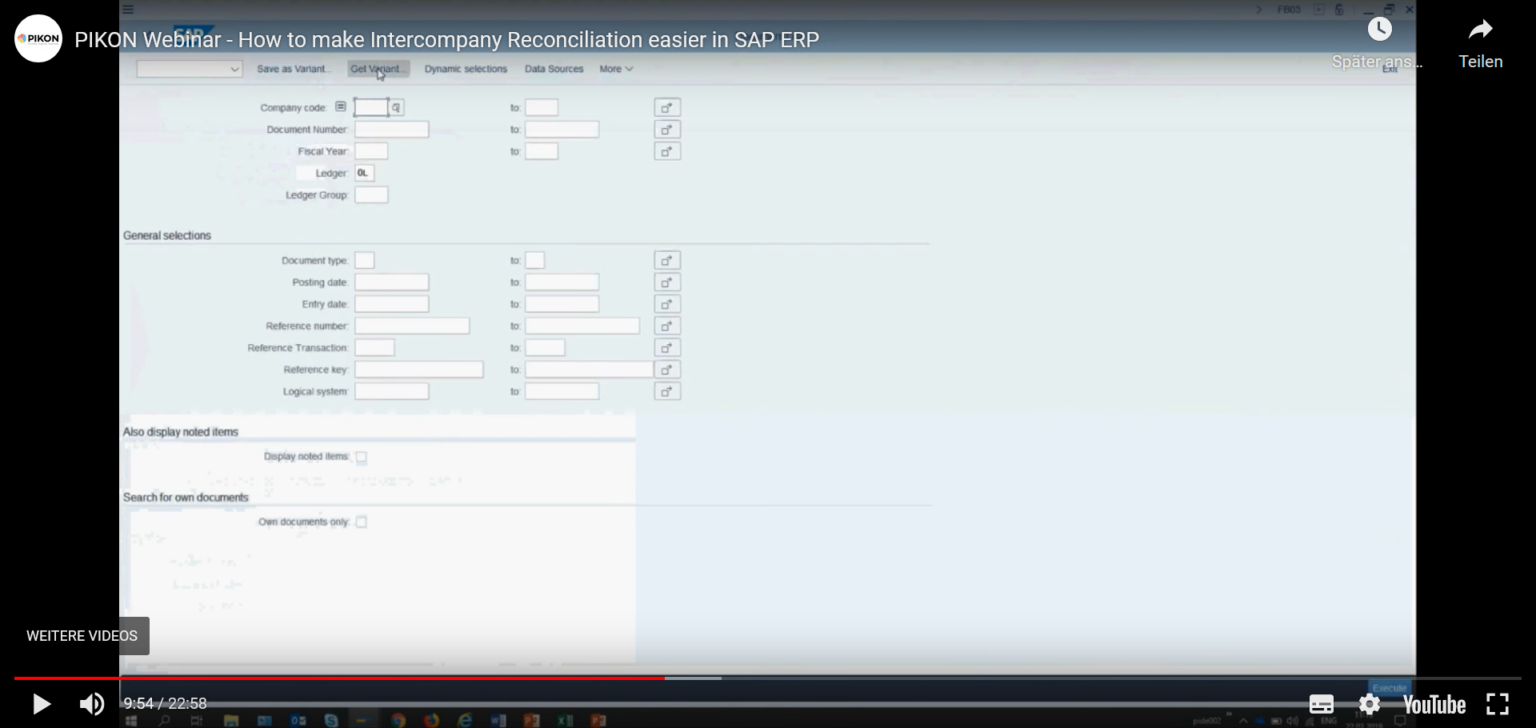 Sap Rricb ICR: How to make Intercompany Reconciliation easier - PIKON SAP ...