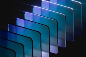 Modular abstract data platform architecture business solution concept 3d rendering background. Digital infrastructure and technology foundation.